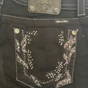 Miss Me Women's embellished black jeans NWT